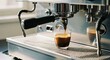 © pansit.me - Espresso Pouring into Glass from Coffee Machine