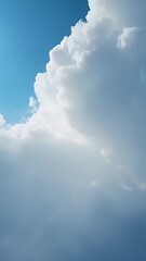Wall Mural - Supply versatile cloudscape timelapse pristine 4K resolution bright cumulus racing azure heaven delivering uplifting sky fill time lapse edits travel vlogs motivational