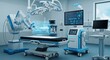 © Mbahjuri - State of the Art Operating Room with Robotic Surgical System Digital Interface and Sterile Environment for Precision Medicine