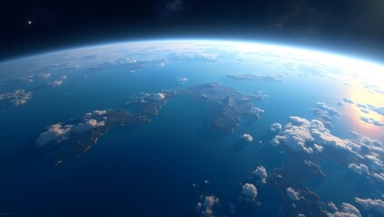 Wall Mural - planet earth in space