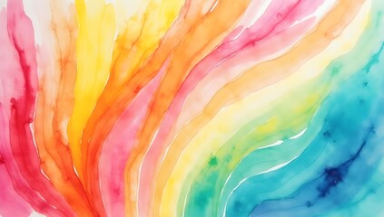 Wall Mural - A spectrum of vibrant colors sweeps across the composition, with fluid, wavelike patterns that blend seamlessly into one another. 