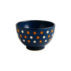 Wall Mural - A bowl of orange and white dots with a transparent PNG