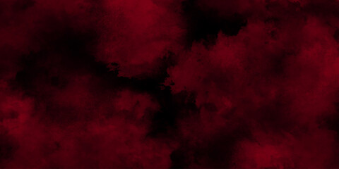 Wall Mural - Watercolor marble pattern design. Paint brush strokes. Fire red texture. Smoke overlays black and red background. Vintage retro red background. Red vapor on black background. Red smoky clouds.	