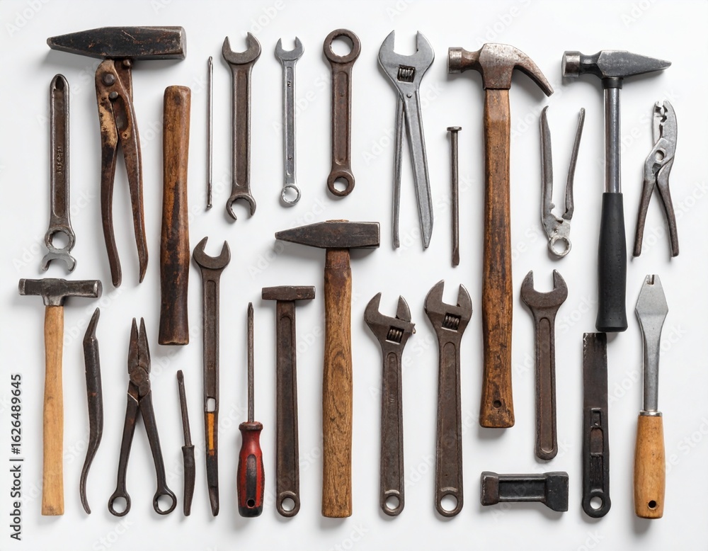 Tools Before Dirty vs Clean Tools on Workbench Before and After Concept Stock Photo ...