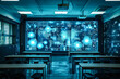 © Алла Морозова - Modern classroom with digital technology display and interactive learning environment