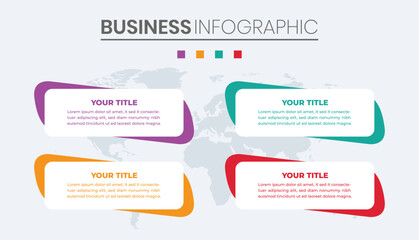 Naklejka na meble modern infographics with cool designs according to company needs