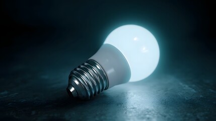 Wall Mural - glowing led bulb a modern lighting technology