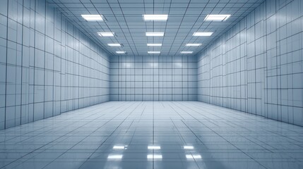  Empty, modern, sterile room