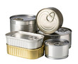 © Gresei - Group of preserved food cans on transparent background