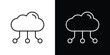© Pop - Cloud computing icon, outline vector sign, logo design download