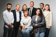 © Serhii - Business team posing for a group photo in studio