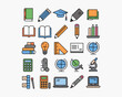 © creativestore - Educational Design Pattern with Symbols of Books Science and Art