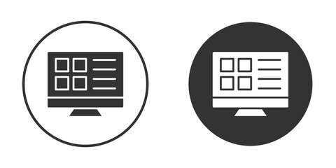 Web appsS icon vector silhouette in black. simple flat icon vector.