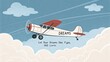 © Aslam - Let Your Dreams Take Flight with Inspiring Retro Airplane Artwork