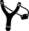 © Safwan Creatives - Black slingshot icon silhouette