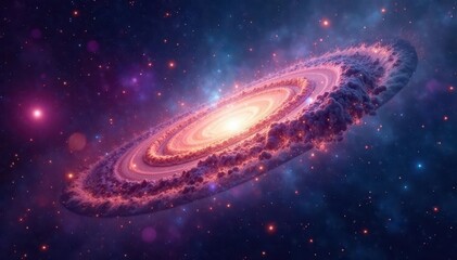 Wall Mural - Swirling nebulae, vibrant cosmic dust, deep space, backdrop, nebulae