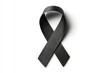 © anak - Black ribbon on white background