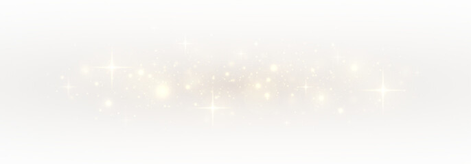 Wall Mural - Starburst path on a sparkling background with confetti and bokeh light. Glistering twinkle and flash effects form a bright, festive trail.