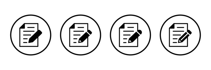 Note icon logo design. notepad sign and symbol