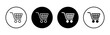 © zeline studio - Shopping icon symbol for apps and websites. Shopping cart sign and symbol. Trolley icon