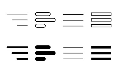 Wall Mural - menu icon set. web menu icon. hamburger menu symbol