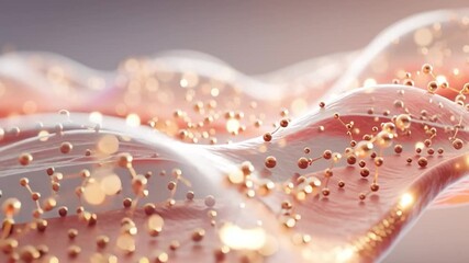 Wall Mural - microscopic view of cells on a textured surface. perfect for themes biology, medicine, cellular rese