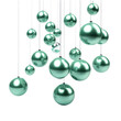 © Al-Mamun - Green Tahitian pearls falling in the air on transparent background