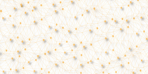 Wall Mural - abstract of simple golden line triangle pattern geometric background. seamless geometric polygonal r