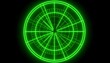 © suka - Circular green radar display