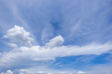 Wall Mural - clear blue sky background,clouds with background, blue sky background with tiny clouds. white fluffy