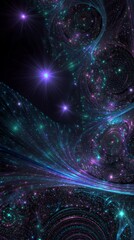 Wall Mural - Abstract Colorful Cosmic Galaxy Background
