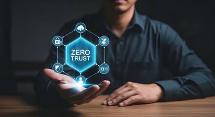 zero trust cybersecurity network concept