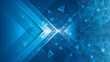 © GUGAI - Abstract Digital Technology Futuristic Lines and Dots Triangle Background. Modern Geometric Blue triangles polygon background. Creative ideas for business presentations