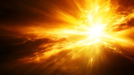 Wall Mural - vibrant cosmic explosion of light and shadows in an abstract sunburst effect with dramatic details