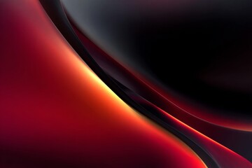 Wall Mural - elegant dark red gradient background with glowing waves for modern design and presentation projects.