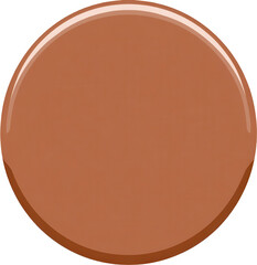 Solid, round, terracotta-colored button