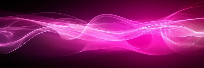 Wall Mural - elegant and soft dynamic pink gradient background with subtle waves for modern design projects