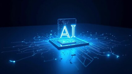 Ai artificial intelligence technology future innovation digital transformation concept chip data 3d