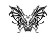© Roshan - Striking New Dragon Face Icon: A Detailed Silhouette Drawing Illustration with a Transparent Background, Perfect for Modern Branding and Fantasy Projects.
