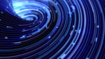 Wall Mural - abstract swirl of glowing blue lines and particles forming a vortex pattern, representing energy flo