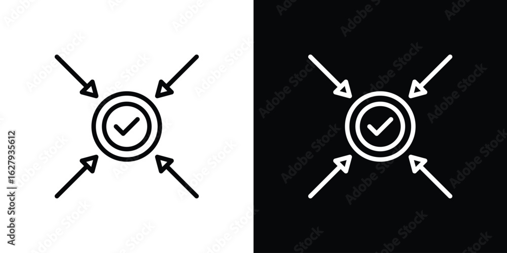 Impact icon graphic, editable stroke. Suitable for website design, logo ...