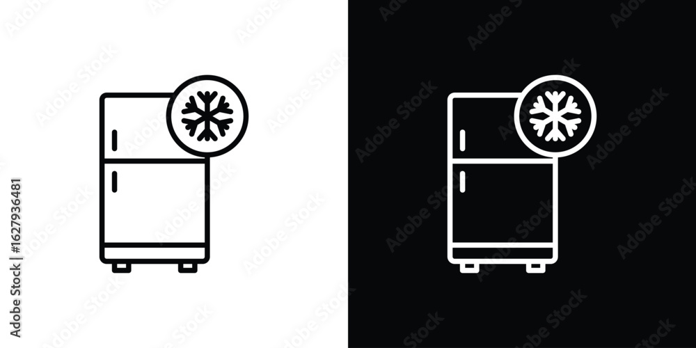 Freezer icon graphic, editable stroke. Suitable for website design ...