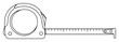 © Wieslaw - measuring tape tool vector line illustration