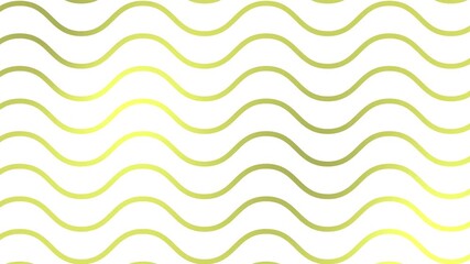 Wall Mural - Animated golden wavy lines. Linear background. Decorative pattern. Looped video. Vector illustration isolated on white background.