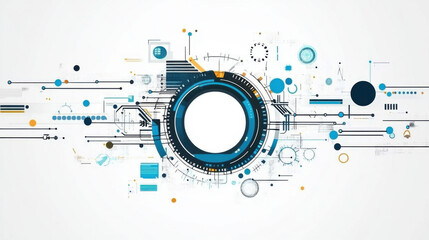Abstract technological background  various