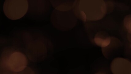 Wall Mural - Abstract glow bokeh bubble particles flying on black background