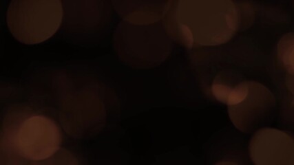 Wall Mural - Abstract glow bokeh bubble particles flying on black background