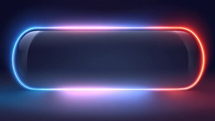 Wall Mural - neon oval frame
