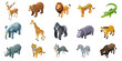 © idudung - Wild Animals Isometric Icon Set - 3D Vector Style