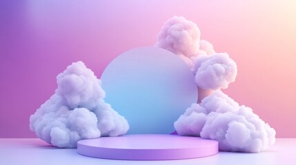 cloudy product backdrop